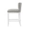 Alaterre Furniture Miranda Swivel Counter Height Bar Stool, White, 2PK ANMR01FDCR2 - alternate 3